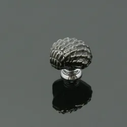 Seashell shaped knob - ceramic - cupboard / handles / cabinet