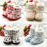 Spotted knitted shoes - baby / newborn