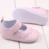 Lederschuhe - mit Blumenmuster - für Neugeborene / Babys