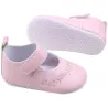 Lederschuhe - mit Blumenmuster - für Neugeborene / Babys