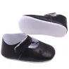 Lederschuhe - mit Blumenmuster - für Neugeborene / Babys