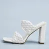 SandaliasWeaved-tie - low ankle heels - open toe