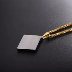 Heilige Bijbel hanger - met ketting - roestvrij staalKettingen