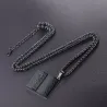 Heilige Bijbel hanger - met ketting - roestvrij staalKettingen