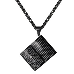Holy Bible necklace - stainless steel