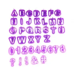 Alfabet / cyfry / symbole - forma do pieczenia - 40 sztukPieczenie