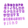 Alfabet / cyfry / symbole - forma do pieczenia - 40 sztukPieczenie