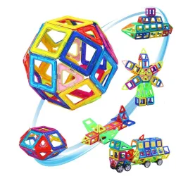 Mini magnetische bouwstenen - bouwset - kunststofConstructie