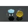 Orchid shaped furniture knobs - handles - ceramic