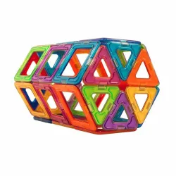 Mini klocki magnetyczne - zestaw konstrukcyjny - 50 sztukKonstrukcja