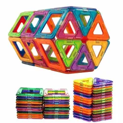 Mini klocki magnetyczne - zestaw konstrukcyjny - 50 sztukKonstrukcja