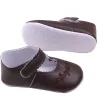Lederschuhe - mit Blumenmuster - für Neugeborene / Babys