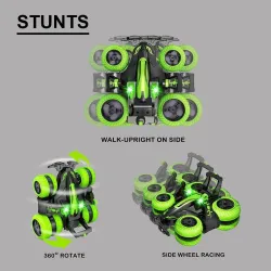 RC electric stunt car - with remote control / battery