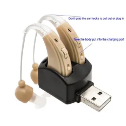 Hörgerät - Ohrgeräuschverstärker - mit doppeltem Ladeanschluss - USB