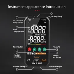 Digital multimeter   -  temperature voltage - 6000counts