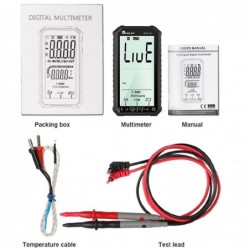 LCD screen smart digital multimeter - automatic - manual - measure resistance 4 - 7 inches