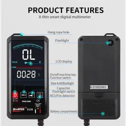 Automatische digitale multimeter - touchscreen - 6000 counts - intelligent scannen - NCV / True RMS-metingMultimeters