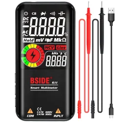 Digitalmultimeter - 9999 Zählungen - DC / AC / Ohm / NCV / Hz / Live Wire Tester - LCD-Farbdisplay