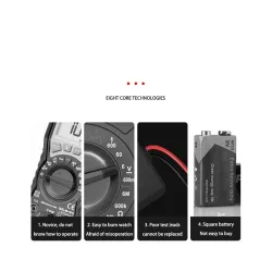 Digital multimeter   -  temperature voltage - 6000counts