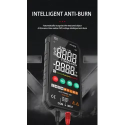 Digital multimeter - 6000 counts - RMS AC DC NCV transistor - capacitor - temperature / voltage smart meter