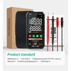 Digital multimeter - 6000 counts - RMS AC DC NCV transistor - capacitor - temperature / voltage smart meter