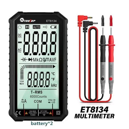 Intelligentes Digitalmultimeter - automatische / manuelle Messung - LCD - Widerstandsdiode - Temperatur- / Frequenztest