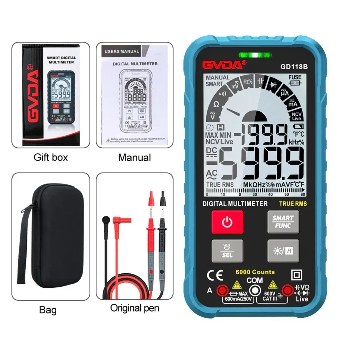 GVDA generation multimeter - 600V - digital