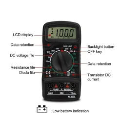 XL830L - digital multimeter - AC / DC tester - with LCD display