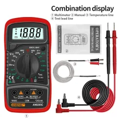 MultimetrosANENG AN8205C multimeter - digital - portable - backlight
