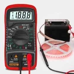 AN8205C - Digitalmultimeter - AC / DC / Amperemeter / Volt / Ohm Tester - mit LCD Hintergrundbeleuchtung