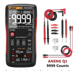 Q1 - Digitalmultimeter - 9999 Zähler - Analogtester - True RMS / NCV - mit LCD-Display