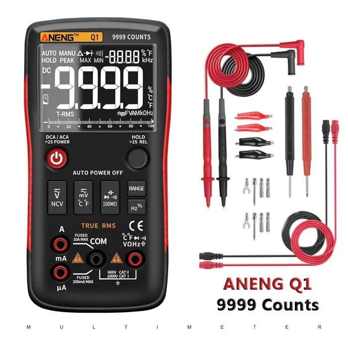 ANENG Q1 digital multimeter - professional - DIY  - capacitor
