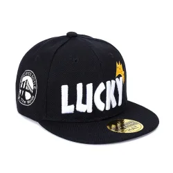 Haftowana czapka hip hop - snapback - z literkami - regulowana - unisexCzapki & Kapelusze