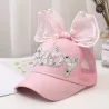 Baseballcap - mit Schleife / Glitzer / Perlen - für Mädchen / Jungen - verstellbar