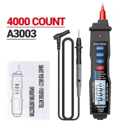 A3003 - multimetr cyfrowy - miernik typu pen - 4000 zliczeń - bezdotykowy tester rezystancji AC / DC / Hz - LCDMultimetry