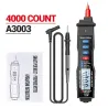 A3003 - multimetr cyfrowy - miernik typu pen - 4000 zliczeń - bezdotykowy tester rezystancji AC / DC / Hz - LCDMultimetry