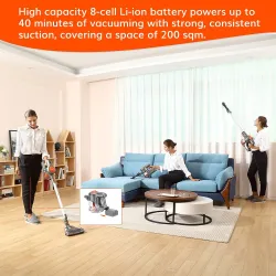 Robot aspiradorEASINE H70 vacuum cleaner - strong suction power - removable battery - light