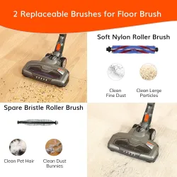 Robot aspiradorEASINE H70 vacuum cleaner - strong suction power - removable battery - light