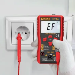 MultimetrosANENG M118A digital mini multimeter - holds 6000counts - flashlight - automatic