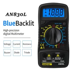 XL830L / AN830L - cyfrowy multimetr LCD - AC / DC / OHM / tester napięcia / prąduMultimetry