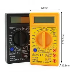 DT-830B - LCD digitale multimeter - 1999 counts - AC / DC / Ohm / spanningstester - 750 - 1000VMultimeters