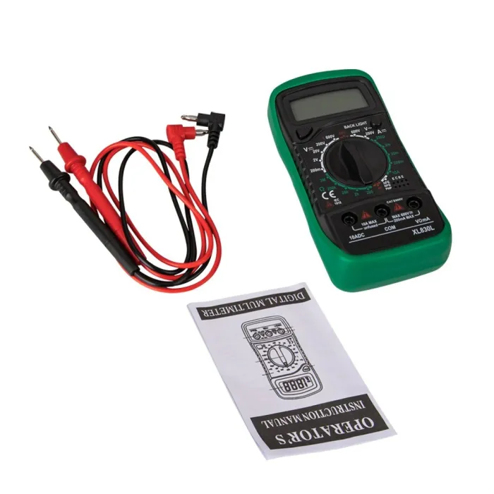 XL830L - Digitalmultimeter - LCD - mit Hintergrundbeleuchtung - AC / DC / Ohm Tester