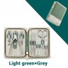 MR.GREEN professional manicure set - stainless steel  - with travel case