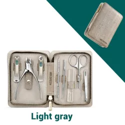 Professionelles Maniküre- / Pediküre-Set - Edelstahl - mit Etui - 8-teilig