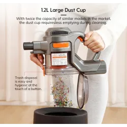 ILIFE H50 - cordless handheld vacuum cleaner - 10KPa suction power - with LED light - 1.2L