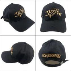 Basebollkeps / snapback - broderi fiskben - justerbar - unisex