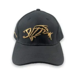 Basebollkeps / snapback - broderi fiskben - justerbar - unisex