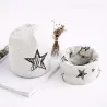Cappello e sciarpa in cotone - set per ragazze / ragazzi - stelle / fiocchi di neve / cigni
