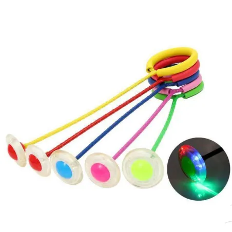 Springschwammseil - mit blinkender Kugel - LED - Übungsspielzeug