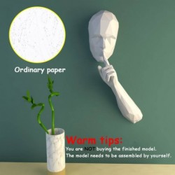 De stille persoon - 3D-papieren model - knutselen - DIYConstructie